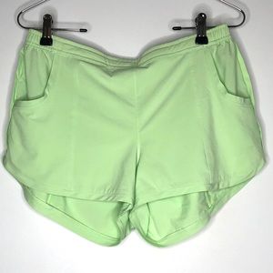 Muted Lime Green Athleta Shorts